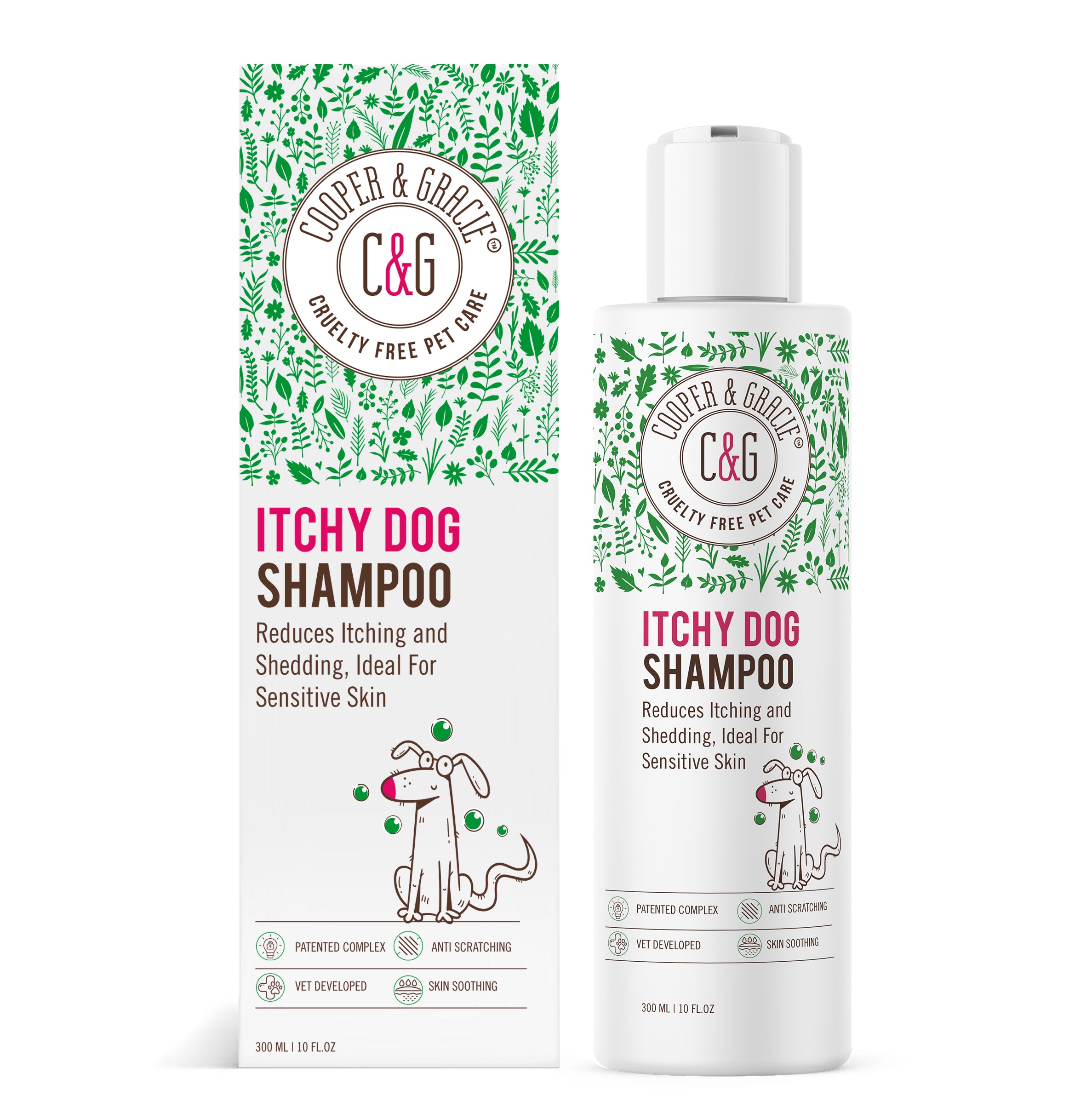 Dead Sea Itchy Dog Shampoo – 300ml | Anti-Itch, Antibacterial & Antifungal US