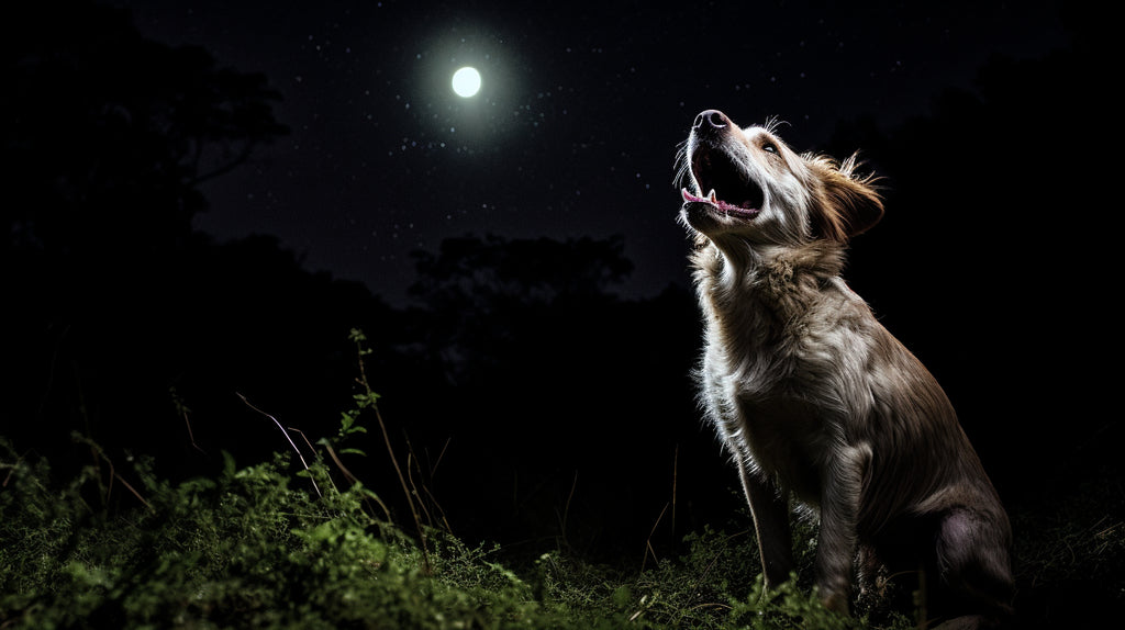 How to quiet a store barking dog at night