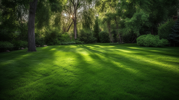 A lush, green lawn.