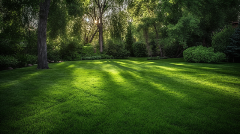 A lush, green lawn.