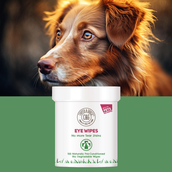 Cooper & Gracie's 100% Natural Biodegradable Dog Eye Wipes