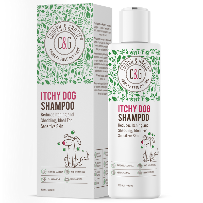 Dead Sea Itchy Dog Shampoo – 300ml | Anti-Itch, Antibacterial & Antifungal