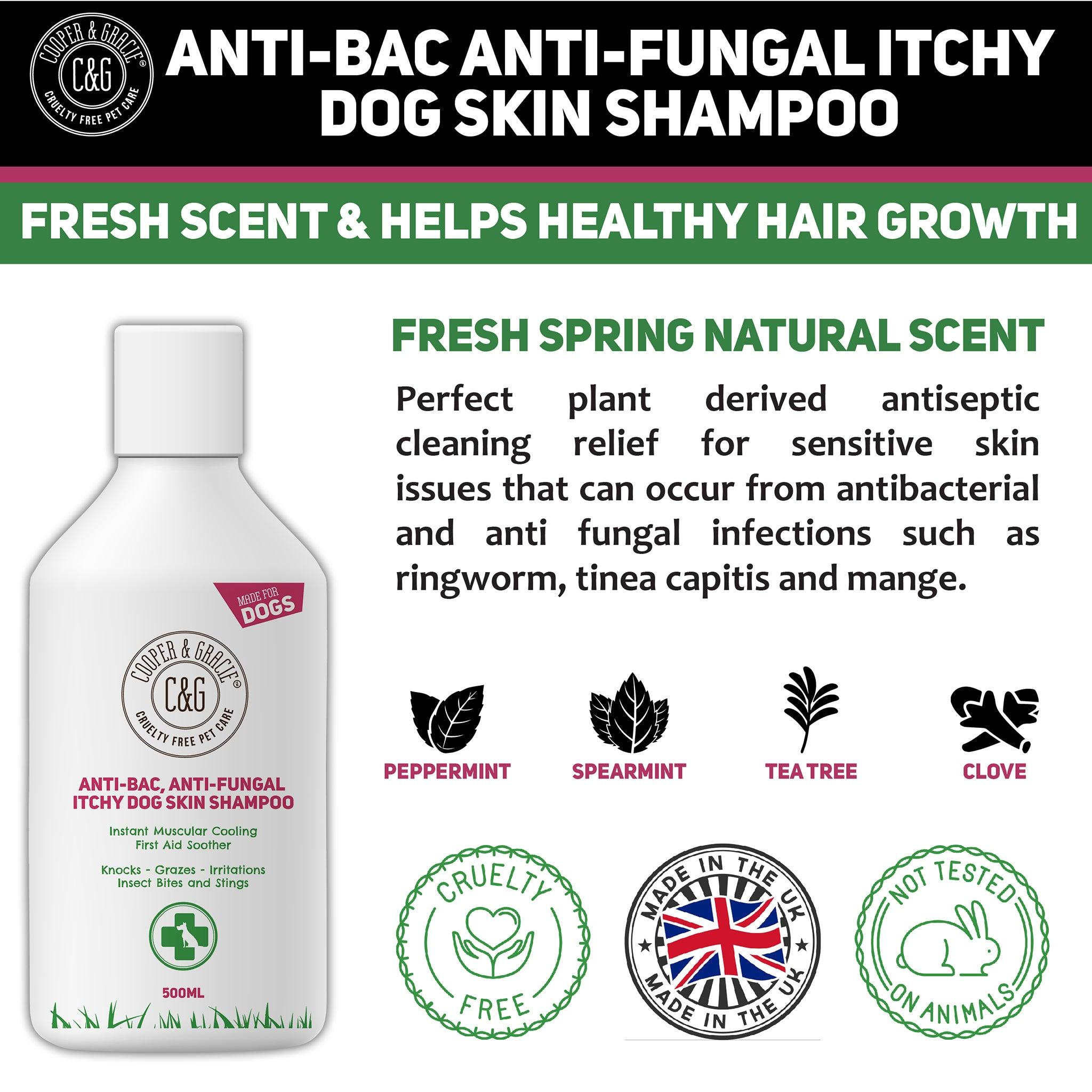 Anti-bacterial Anti-fungal Dog Shampoo - Cooper & Gracie™ Limited 