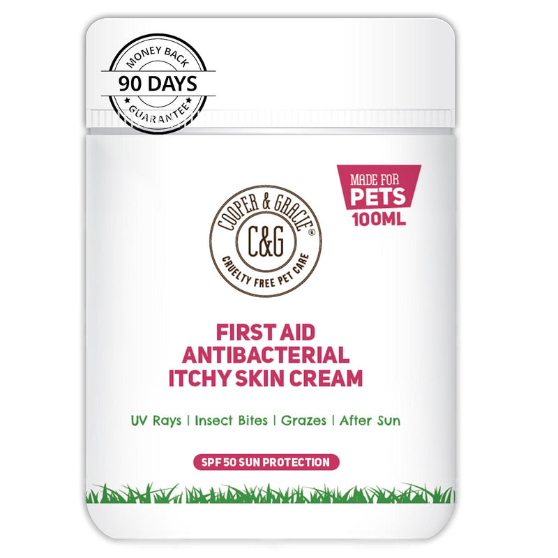 Anti-Bacterial Cream for Dogs for Itchy Skin – with SPF 50 Sun Cream - Cooper & Gracie™ Limited