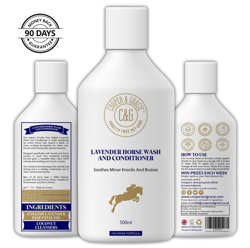 Antibacterial Horse Wash and Conditioner with Lavender - Cooper & Gracie™ Limited 