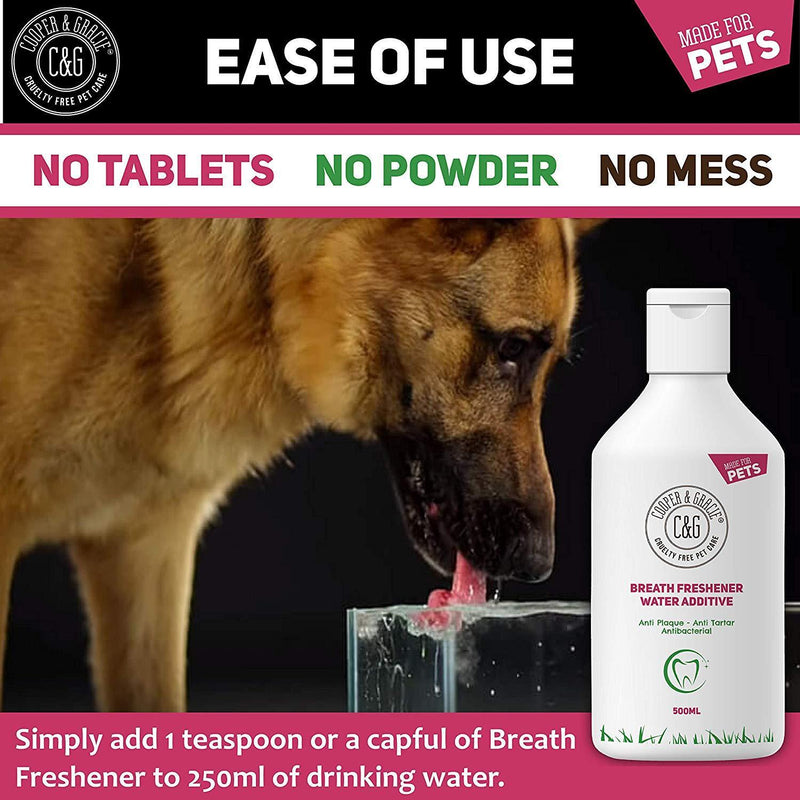 Breath Freshener Anti Plaque Water Additive for Dogs - Cooper & Gracie™ Limited 