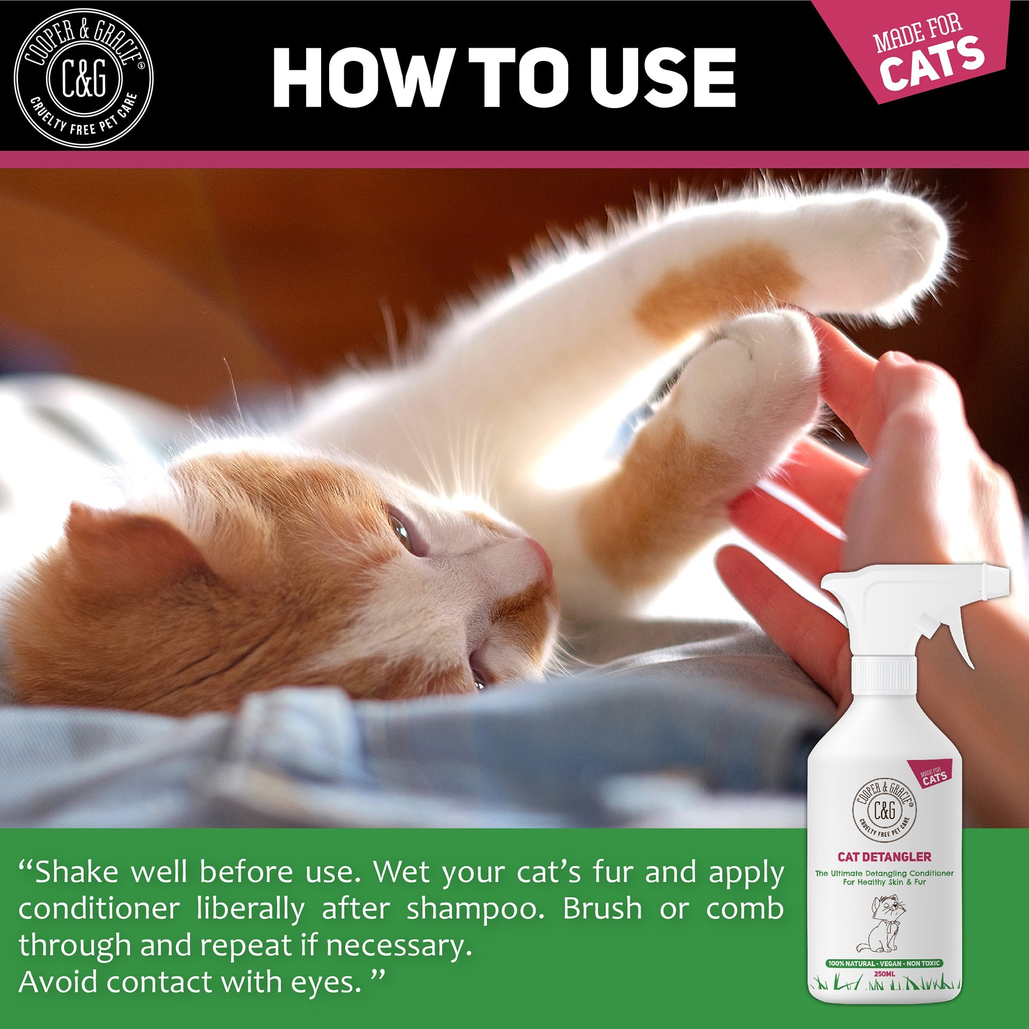 Cat detangler hot sale