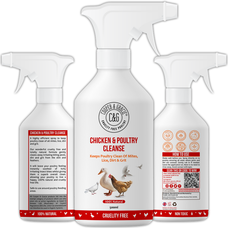 Chicken and Poultry Cleanse Mite and Lice Spray - Cooper & Gracie™ Limited 