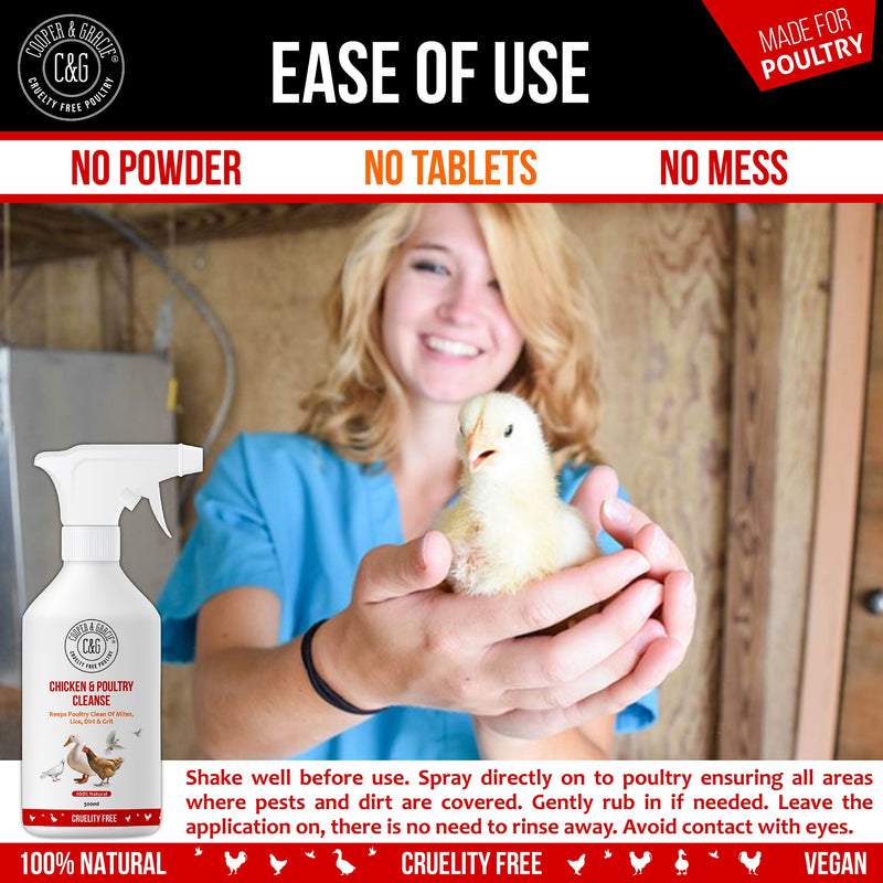 Chicken and Poultry Cleanse Mite and Lice Spray - Cooper & Gracie™ Limited 