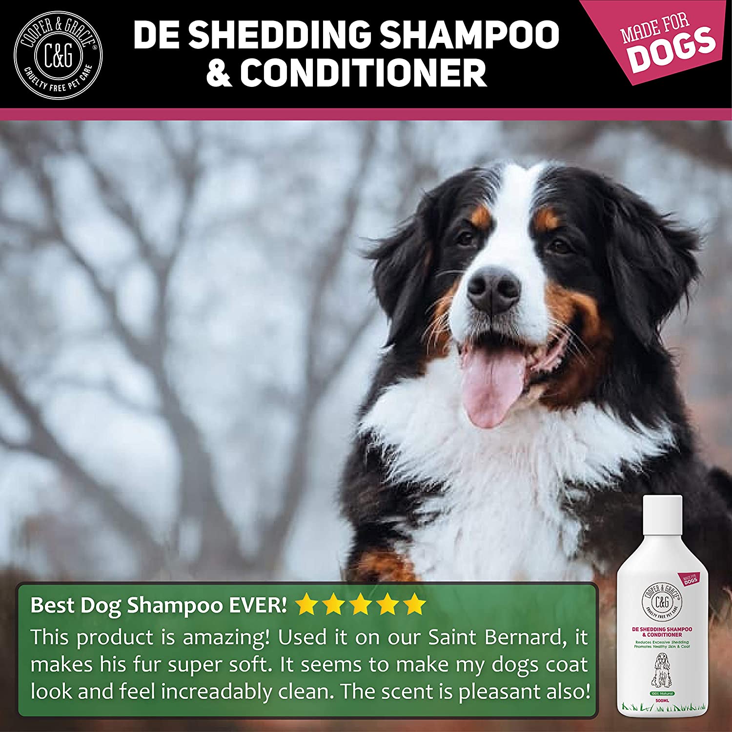 Dog shampoo to reduce shedding sale