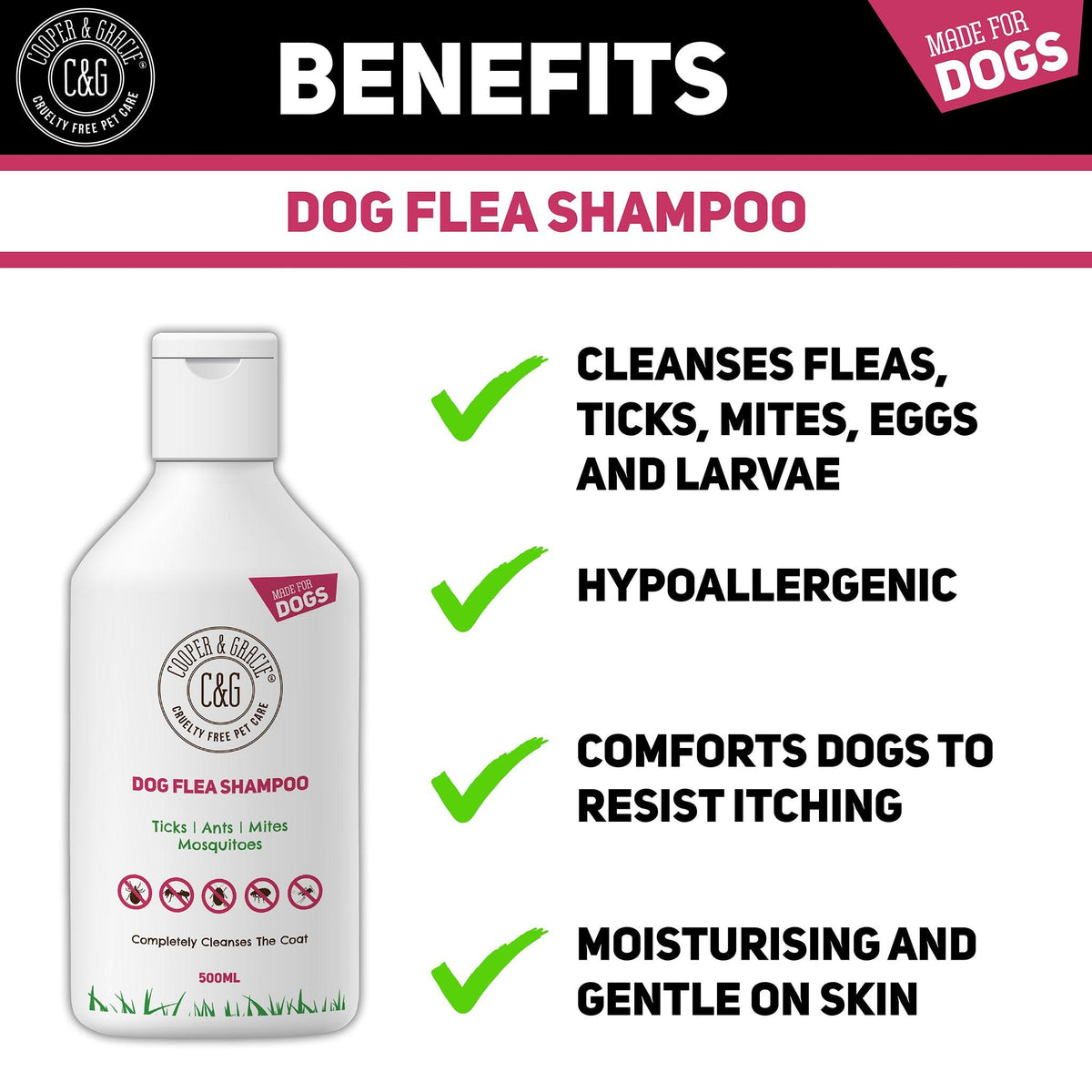 Dog shampoo for fleas and mites hotsell