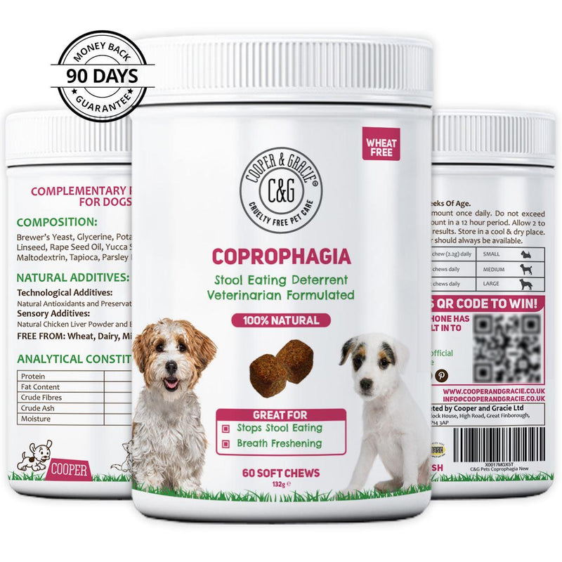 Natural Coprophagia Deterrent 60 Soft Chews - Cooper & Gracie™ Limited