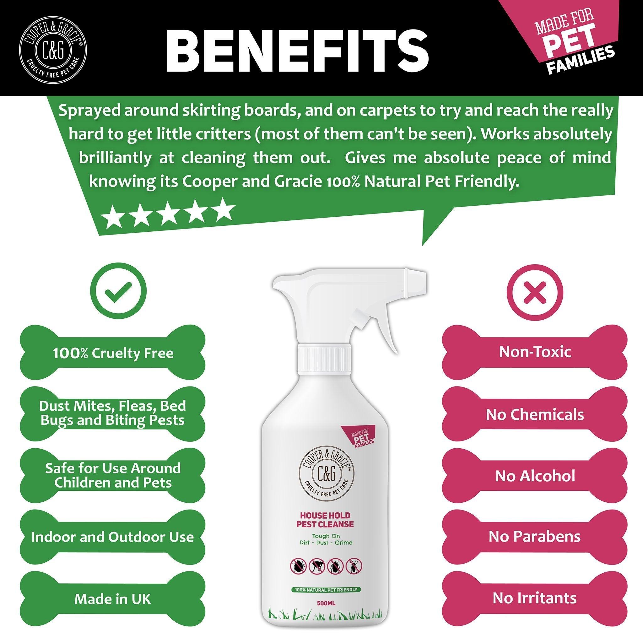 Natural Household Flea and Tick Spray - Cooper & Gracie™ Limited 