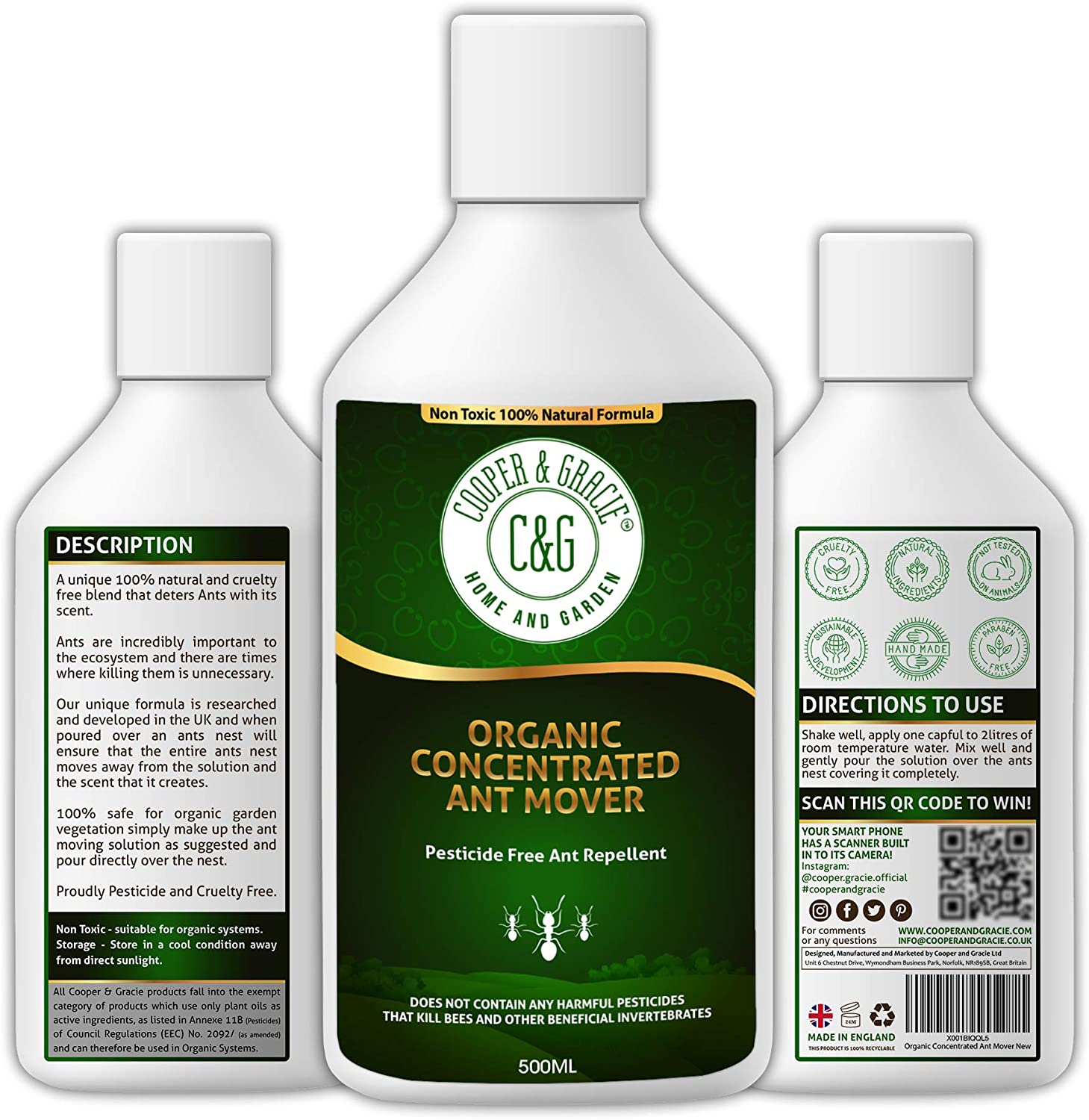 Organic Concentrated Ant Mover 500ml