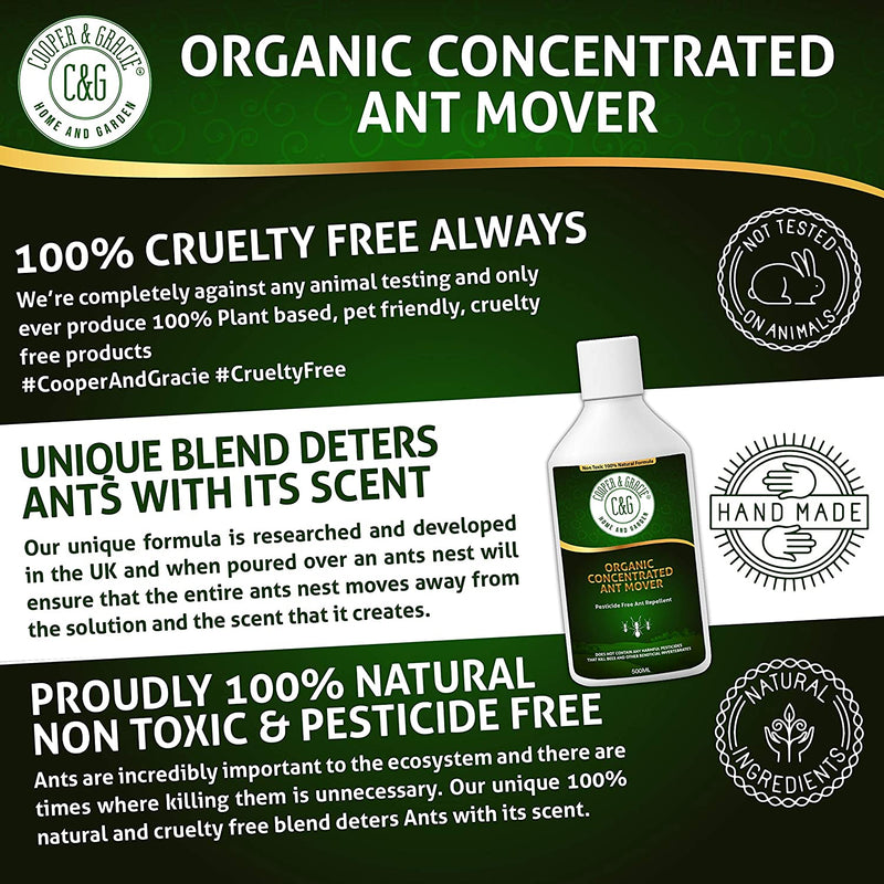 Organic Concentrated Ant Mover 500ml - Cooper & Gracie™ Limited
