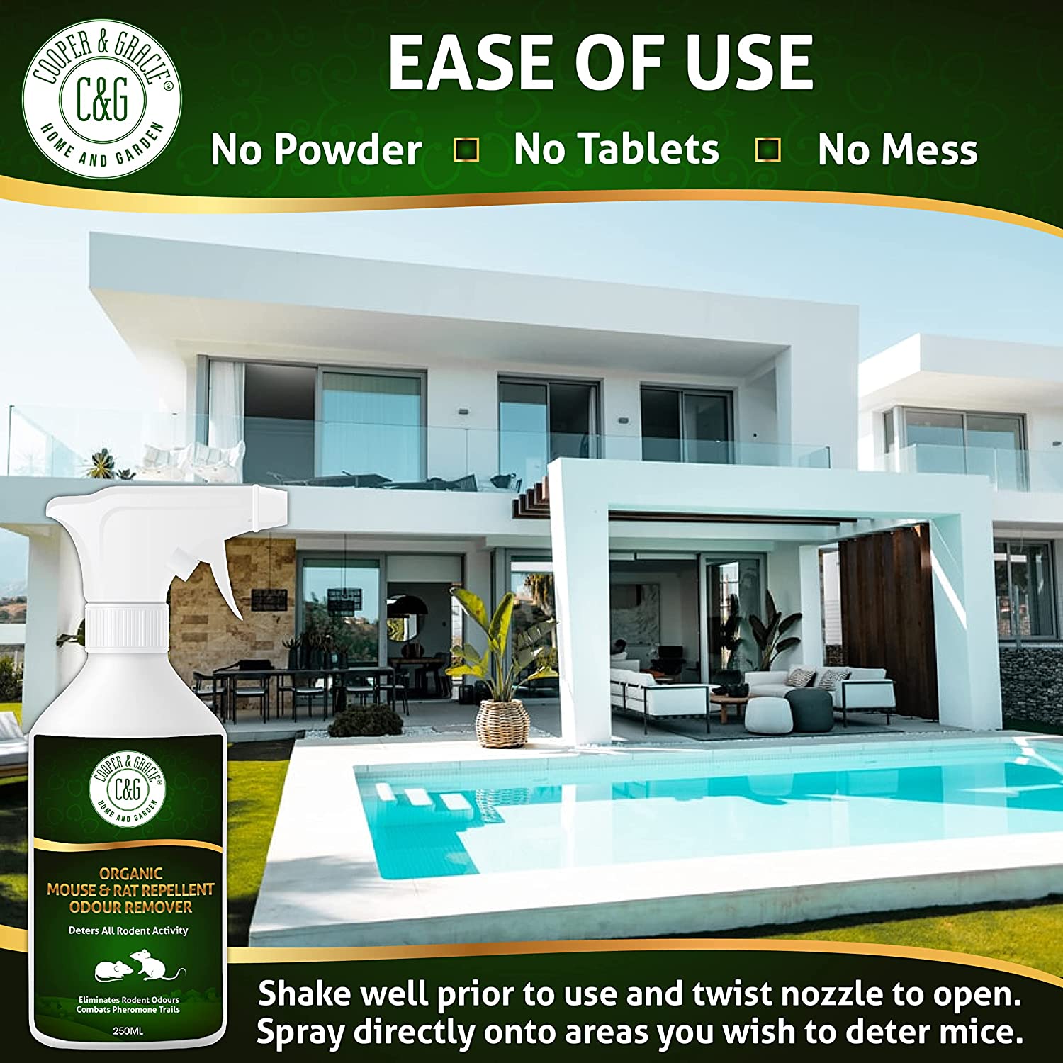 Organic Mouse & Rat Repellent - Cooper & Gracie™ Limited 