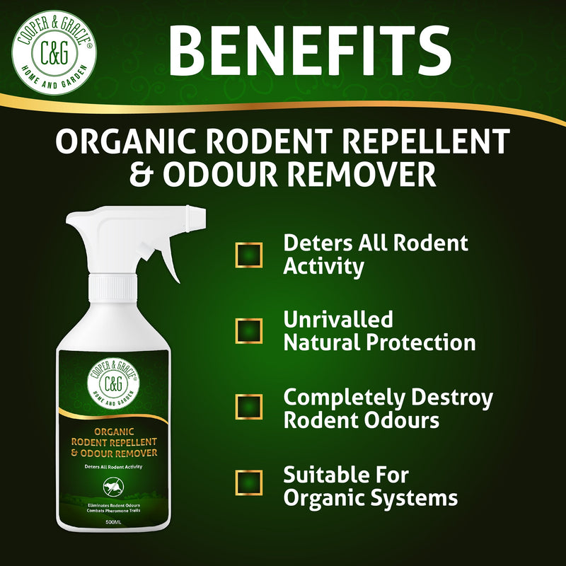 Organic Rodent Repellent & Odour Remover 500ml - Cooper & Gracie™ Limited