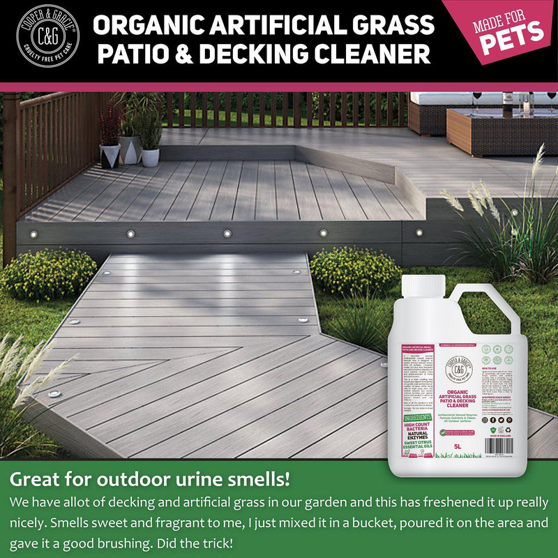 Pet Safe Artificial Grass, Patio and Decking Cleaner – Destroys Urine Smells - Cooper & Gracie™ Limited 