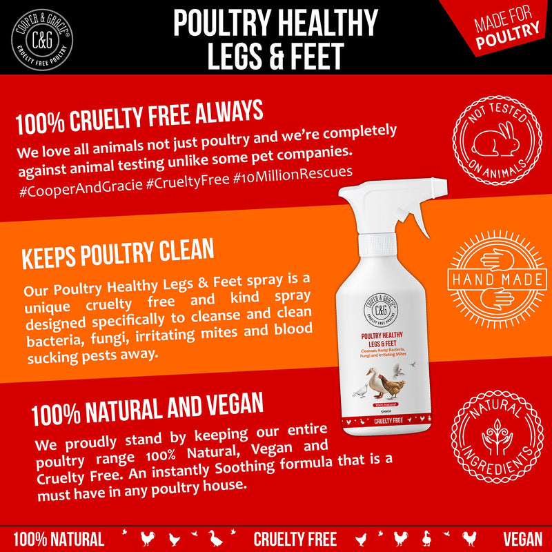 Scaly Legs and Feet Spray for Chickens and Poultry - Cooper & Gracie™ Limited 