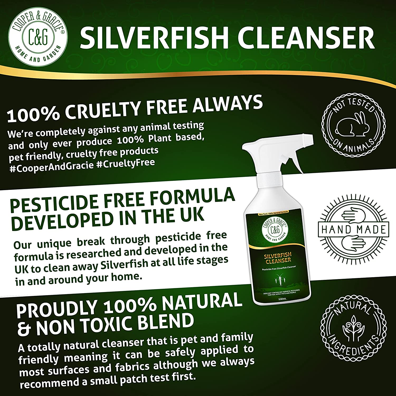 Silverfish Cleanser Spray - Cooper & Gracie™ Limited 