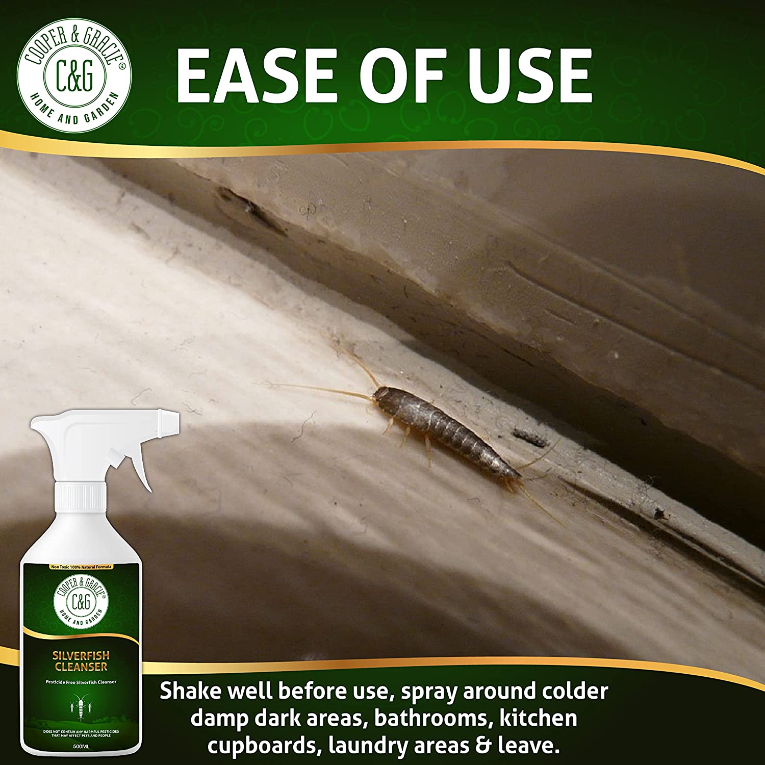 Silverfish Cleanser Spray - Cooper & Gracie™ Limited 