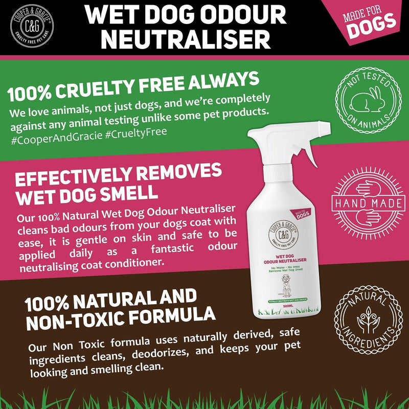 Wet Dog Odour Neutraliser Deodorant Spray - Cooper & Gracie™ Limited 