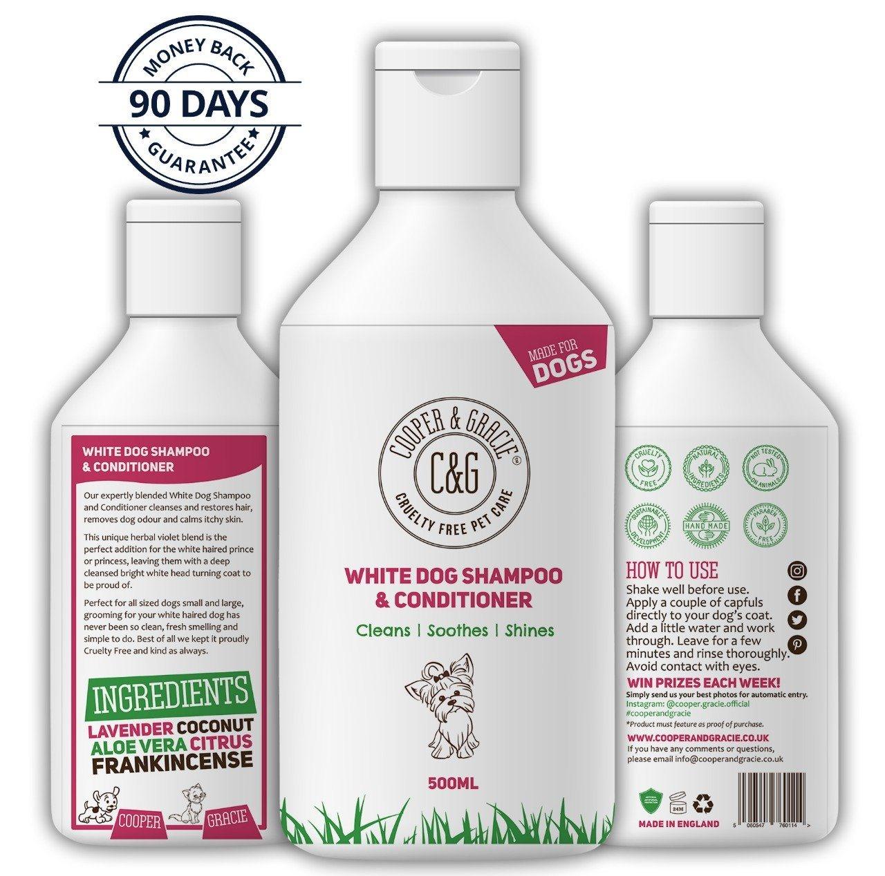 White Coat Dog Shampoo and Conditioner - Cooper & Gracie™ Limited 