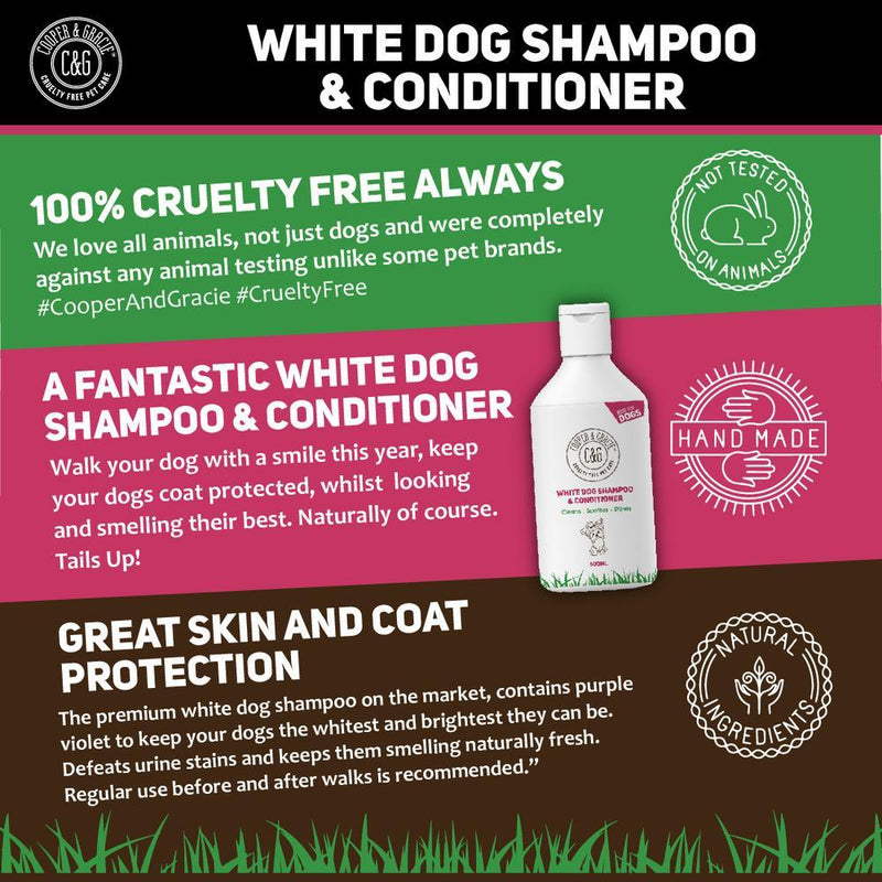 White Coat Dog Shampoo and Conditioner - Cooper & Gracie™ Limited 