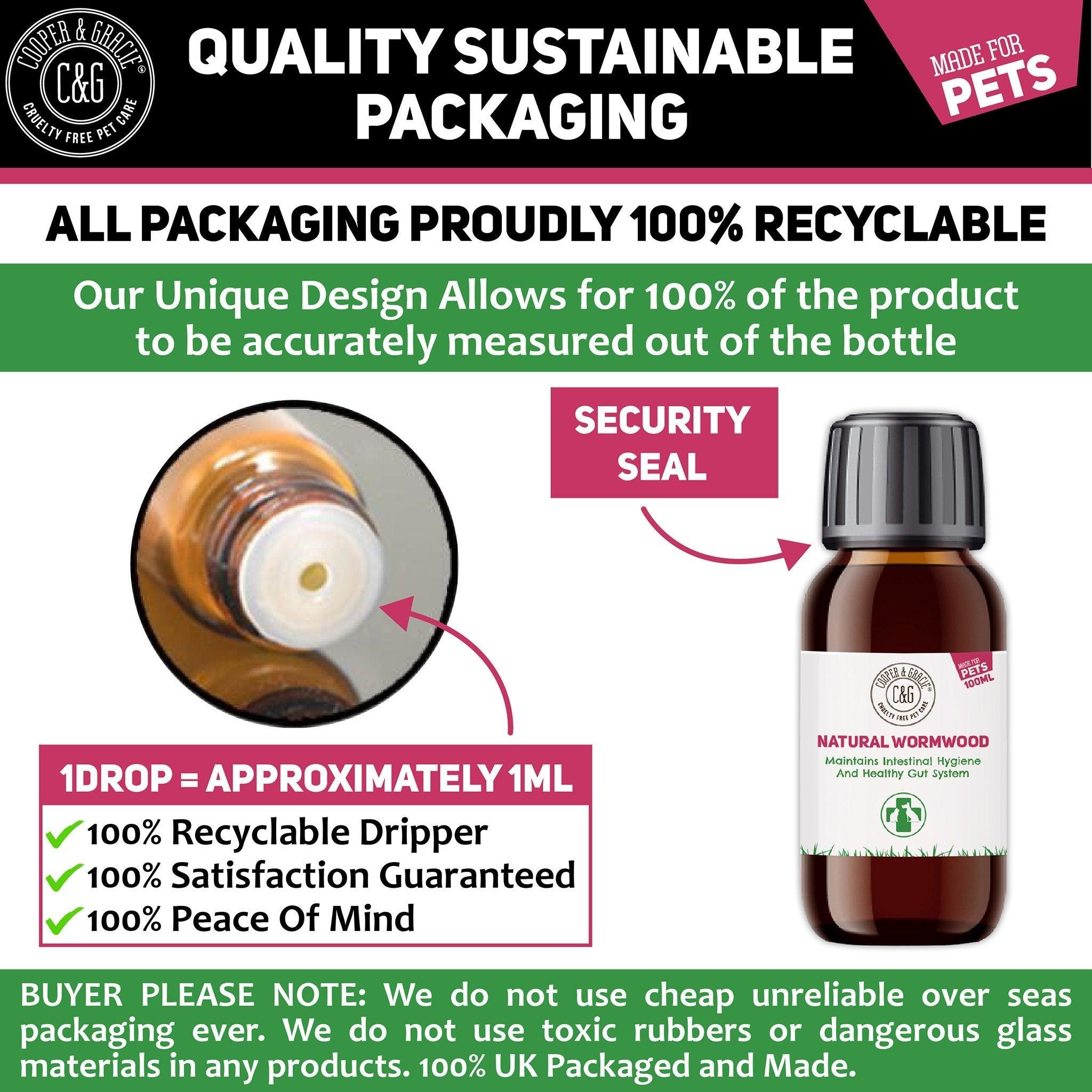 Wormwood for Dogs and Cats for Intestinal Health - Cooper & Gracie™ Limited 